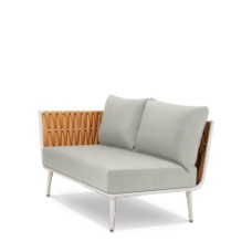 Left Arm Loveseat Camel